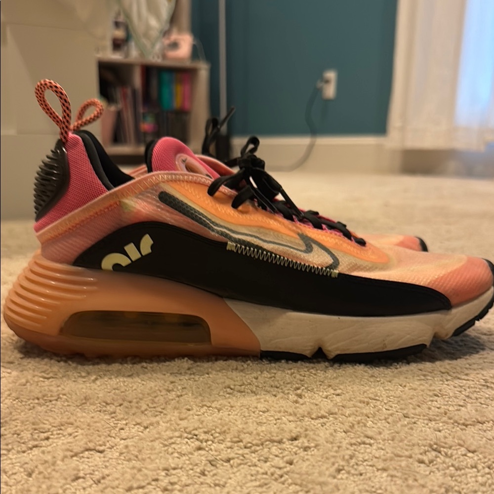Nike Women’s Air Max 2090 Pink and Orange Athletic Sneakers